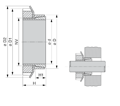 Зажимная втулка KLFC050 (PHF FX80-50x60)
