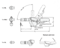 GN 820.3. Горизонтальные шарнирные зажимы