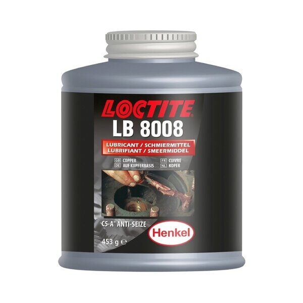 Смазка противозадирная медная, банка с кистью LOCTITE LB 8008 453G