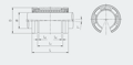 Линейный подшипник LMES16UU-OP
