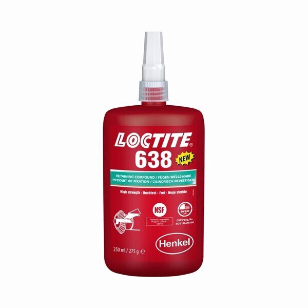 Вал-втулочный фиксатор высокопрочный быстроотверждаемый LOCTITE 638 250ML