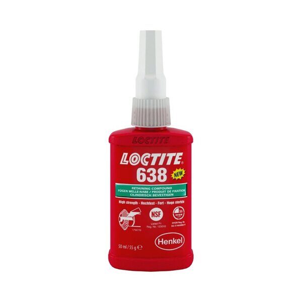 Вал-втулочный фиксатор высокопрочный, быстроотверждаемый LOCTITE 638 50ML