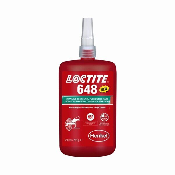 Вал-втулочный фиксатор высокотемпературный, быстроотверждаемый LOCTITE 648 250ML