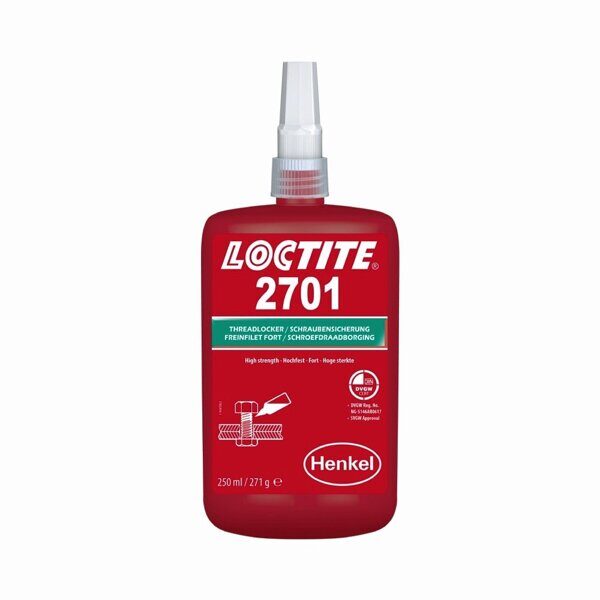 Резьбовой фиксатор высокой прочности для неактивных металлов LOCTITE 2701 250ML