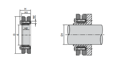 Зажимная втулка KLPP030 (PHF FX190-30x60)